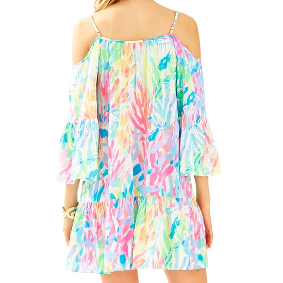 NWT Lilly Pulitzer Alanna Dress Sparkling Sands L - Picture 4 of 7